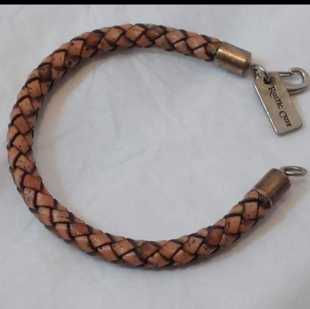 Rustic Cuff Vintage Bolo Leather Bracelet